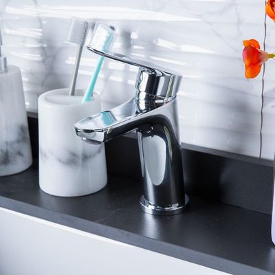Milano Rami Basin Mixer Tap with Pop Up Waste & Flexible Pipe