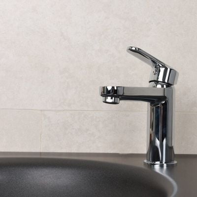 Milano Pia Basin Mixer Tap with Pop Up Waste & Flexible Pipe