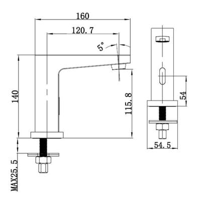 MILANO BERLIN SENSOR BASIN TAP