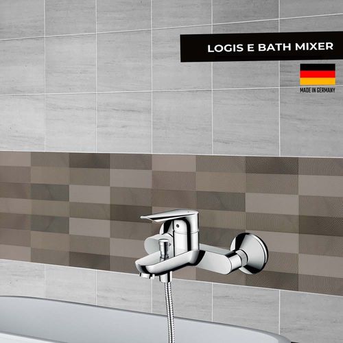 Hansgrohe Logis E Bath Mixer For Exposed Installation Chrome