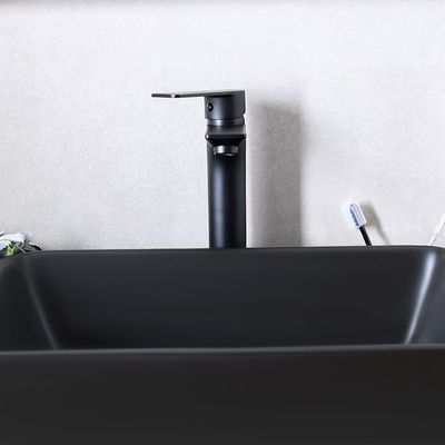 Milano Lemo Art Basin Mixer Matt Black