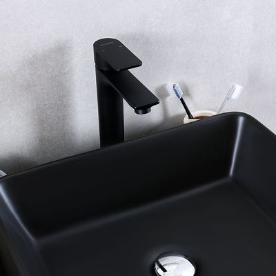 Milano Lemo Art Basin Mixer Matt Black