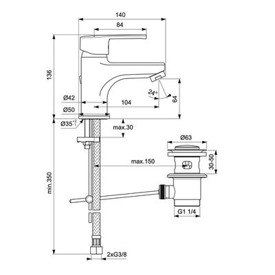 Ideal Standard - Idealstream Basin Mixer Chrome B1262AA