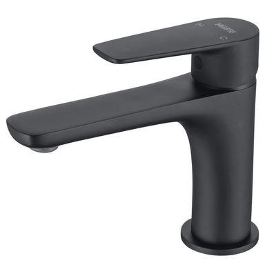 Milano Calli Basin Mixer With Pop Up Waste Matt Black