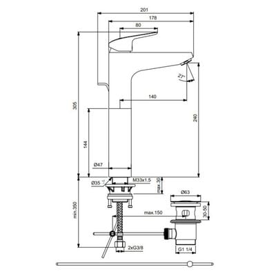 Is - Ceraflex Vessel Basin Mixer B1872Aa