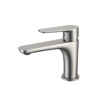 Milano Calli Basin Mixer With Pop Up Waste Brushed Nickel 