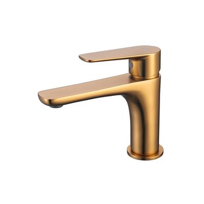 Milano Calli Basin Mixer With Pop Up Waste Snow Gold - Made In China