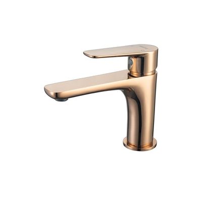 Milano Calli Basin Mixer With Pop Up Waste Rose Gold