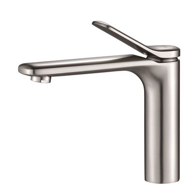 Milano Mita Basin Mixer With Pop Up Waste Brush Nickel