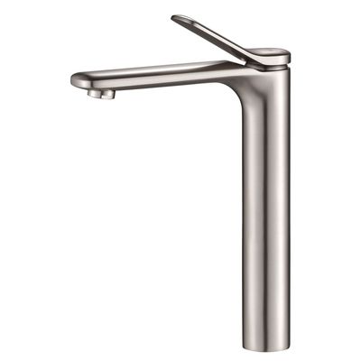 Milano Mita Art Basin Mixer With Pop Up Waste Brush Nickel