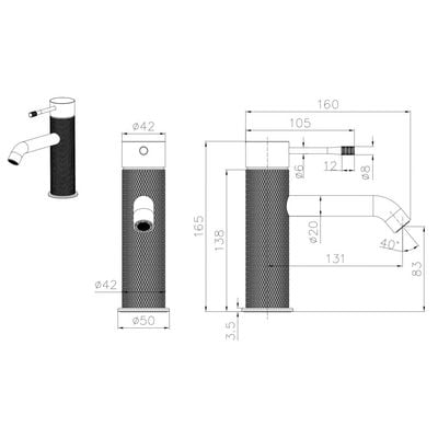 Milano Plus Ciro Basin Mixer Brushed Nickel