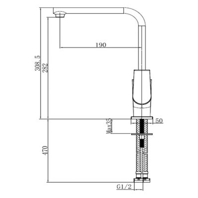 Milano Mac Sink Mixer (Djfk2295)