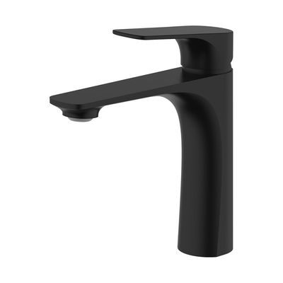 Milano Plus Brown Basin Mixer Matt Black