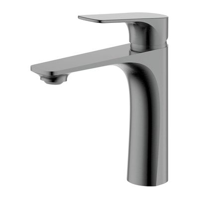 Milano Plus Brown Basin Mixer Gun Metal Grey