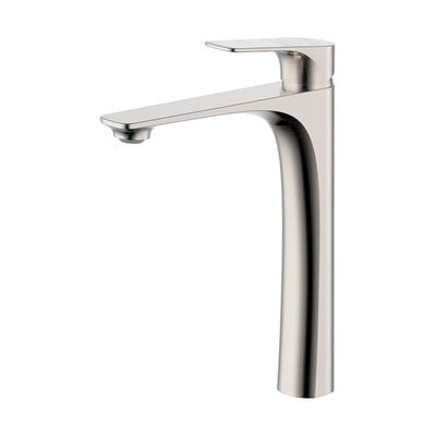 Milano Plus Brown Art Basin Mixer Brushed Nickel