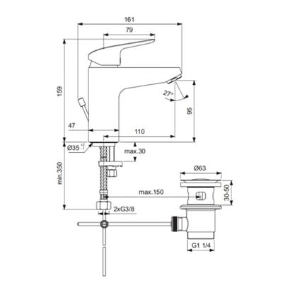 IS- Ceraflex Bsn Mxr Rmtd Grande Pu/M 3.8L -(1/2'' Hose Connection) B1713AA