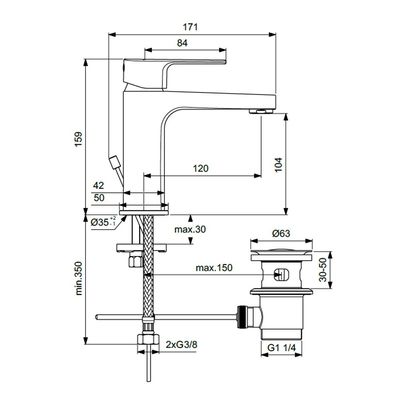 IS- Cerafine D Bsn Mxr H105 Rmtd 5Lpm - (1/2'' Hose Connection) BC686AA