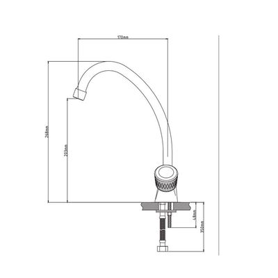 Milano Crown Plus Single Hole Sink Mixer