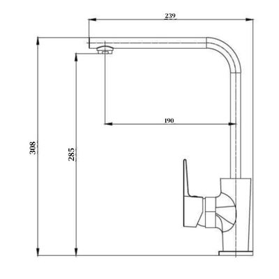 Milano Mac Sink Mixer -Made In Spain