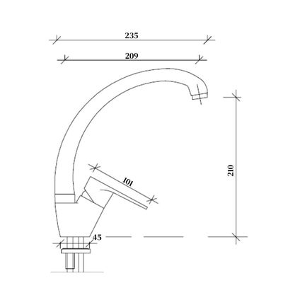 Milano Rami Sink Mixer - Made In Italy