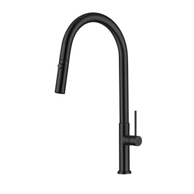 Milano Magic Pull Out Sink Mixer Matt Black 