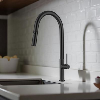 Milano Magic Pull Out Sink Mixer Matt Black 