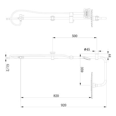 Milano Manila 3-in-1 Faucet Collection (Basin + Bath+ Shower Column)