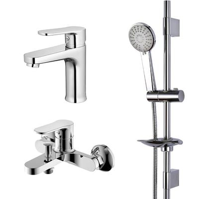 Milano Fira Collection Basin & Dame Mixerw/Shower Kit-Made في الصين (3pcs)