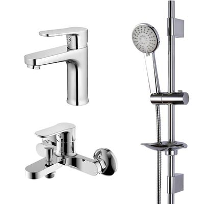 Milano Fira Collection Basin & Shower Mixerw/Shower Kit (3Pcs)