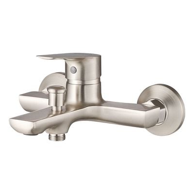 Milano Luxe Bayz Bath Shower Mixer Brush Nickel