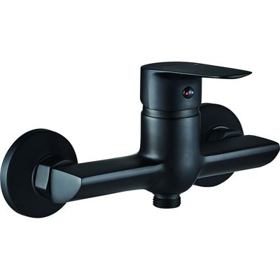 Milano Luxe Bayz Wall Shower Mixer Blk
