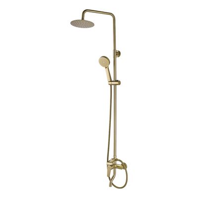 Milano Luxe Bayz Bath Shower Mixer Complete Set Matt Gold