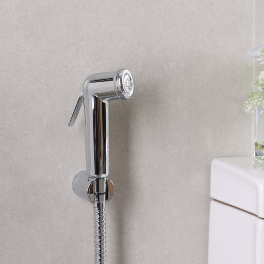 Milano Deluxe Plus Shattaf | Chrome | Premium Handheld Bidet Spray Set, Durable Chrome Finish, Stylish Bathroom Fitting | 3-Year Warranty