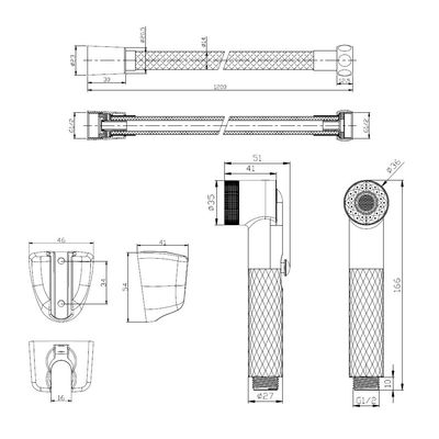 Milano Hana Shattaf Set Chrome