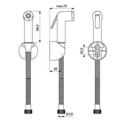 Ideal Standard - Idealspray Shattaf Chrome B0595AA