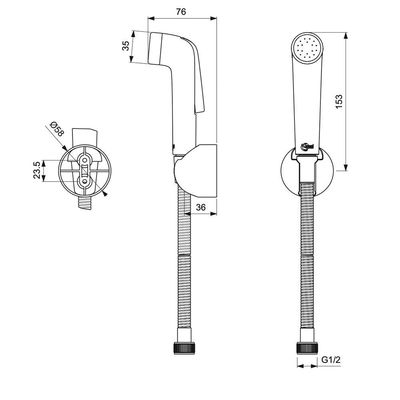 Ideal Standard - Idealspray Shattaf Chrome B0924AA