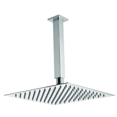 Milano Shower Over Head With Ceiling Rod Square 300Mm Chrome