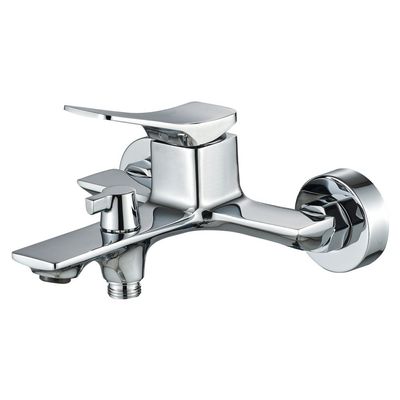 Milano Luxe Arc Bath Shower Mixer Wshower Set Chrome 