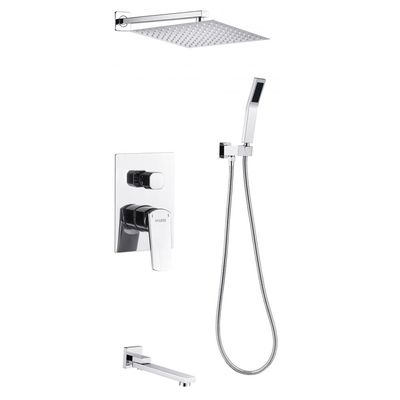 Milano Plus Yana Three Way Concealed Rain Shower Set Chrome Color