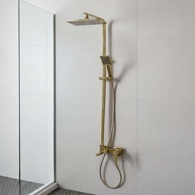 Milano Hope Rain Shower Column - Complete Matt Gold