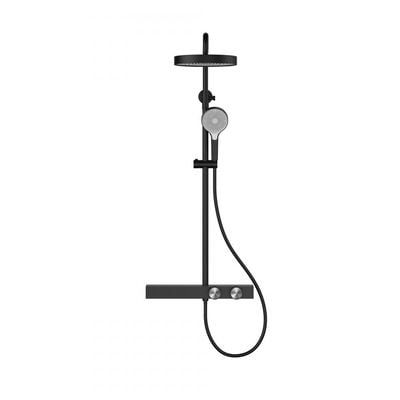 CM Euphoria Rain Shower Three Way Shower Set Matt Black