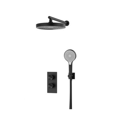 CM Euphoria Two Way Concealed Shower Set Matt Black