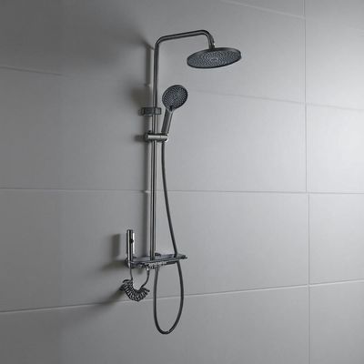 Milano Plus Piano Rain Shower Round Gun Grey - Made In China