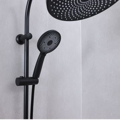 Milano Lucy Shower Column Matt Black