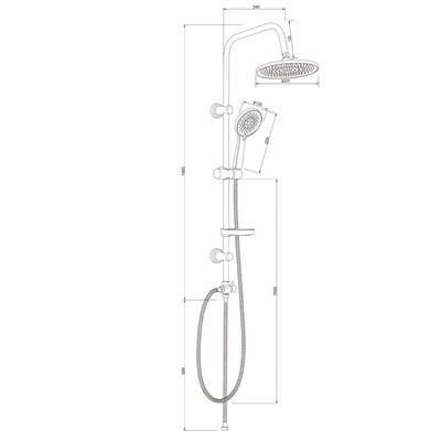 Milano Lucia Shower Column - Rnd - Made In China 