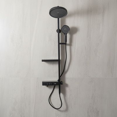 Milano Aston Shower Panel - Velvet Black