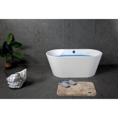 Milano Mosel Acrylic Freestanding Bathtub with Pop Up waste - 180x83x60 cm