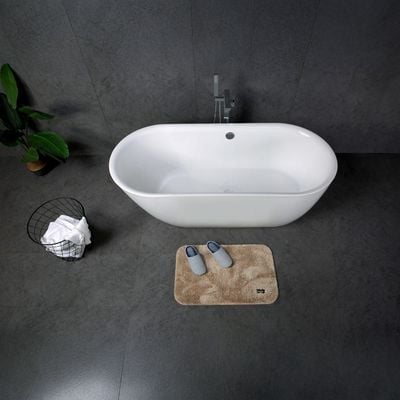 Milano Mosel Acrylic Freestanding Bathtub with Pop Up waste - 180x83x60 cm