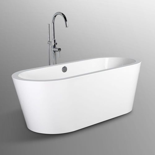 Milano Queen Acrylic Freestanding Bathtub with Pop Up waste - 150x80x60 cm