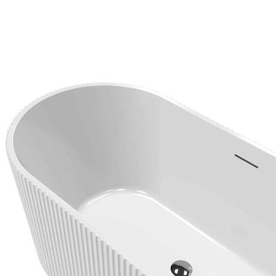 ميلانو حوض استحمام منفصل بتصميم خطي ١٧٠٠*٨٠٠*٥٨٠ - أبيض